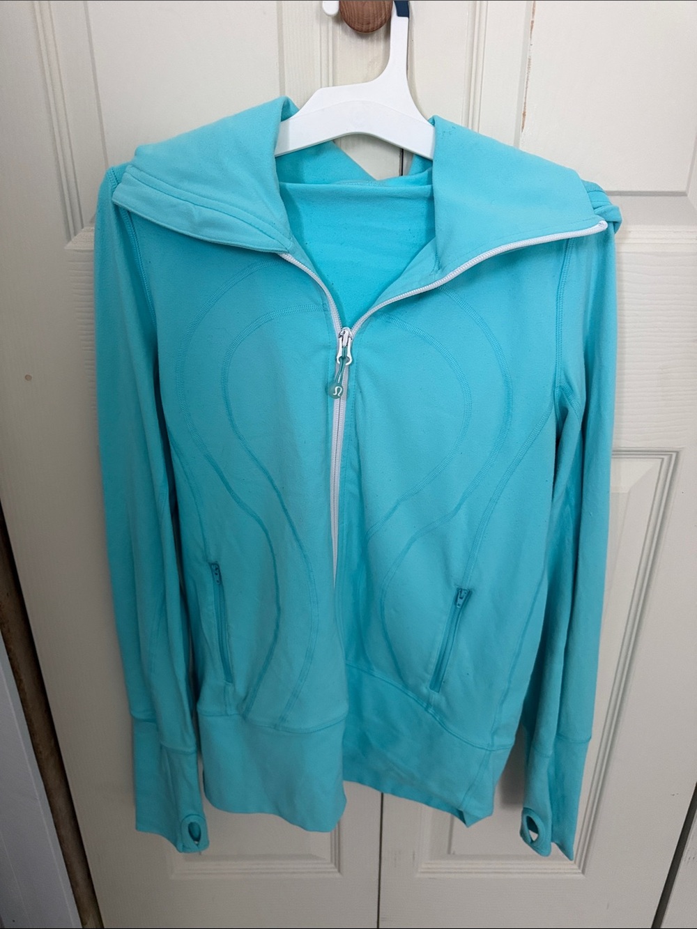 lululemon athletica Aqua Zip Front Hoodie Jacket
